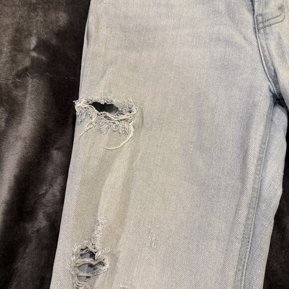 Wild Fable Women's Size 10 Jeans Distressed Light Blue Denim High Rise Straight - Picture 7 of 16